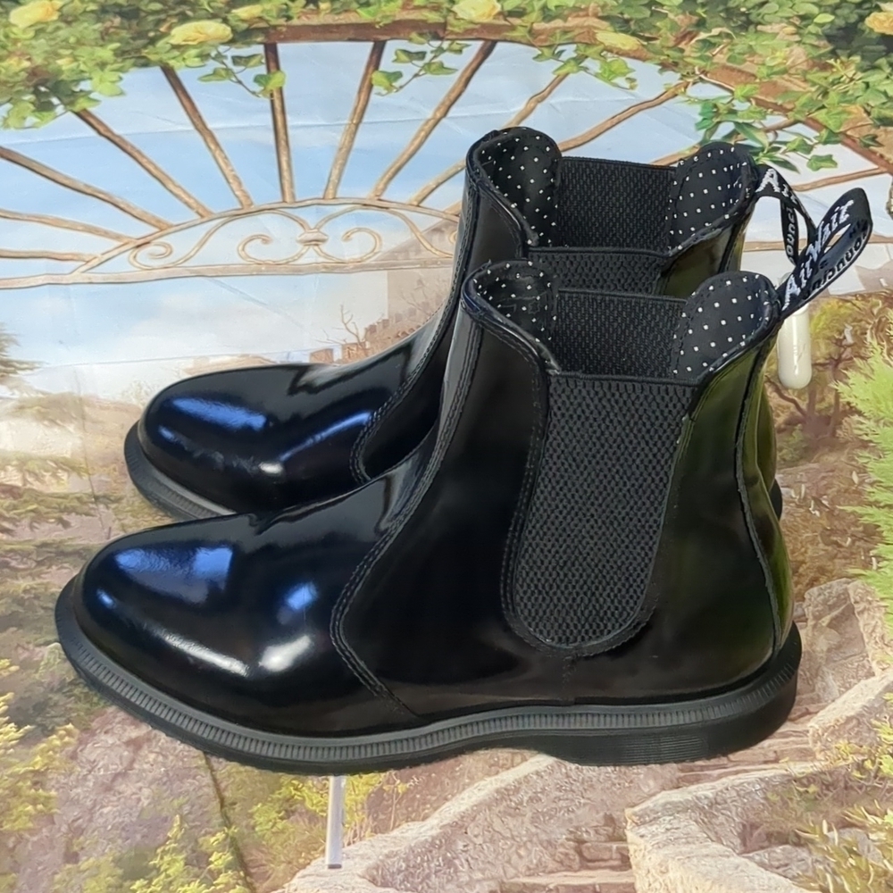 DR. Martens air wair black rain boots size 9 - Picture 6 of 13